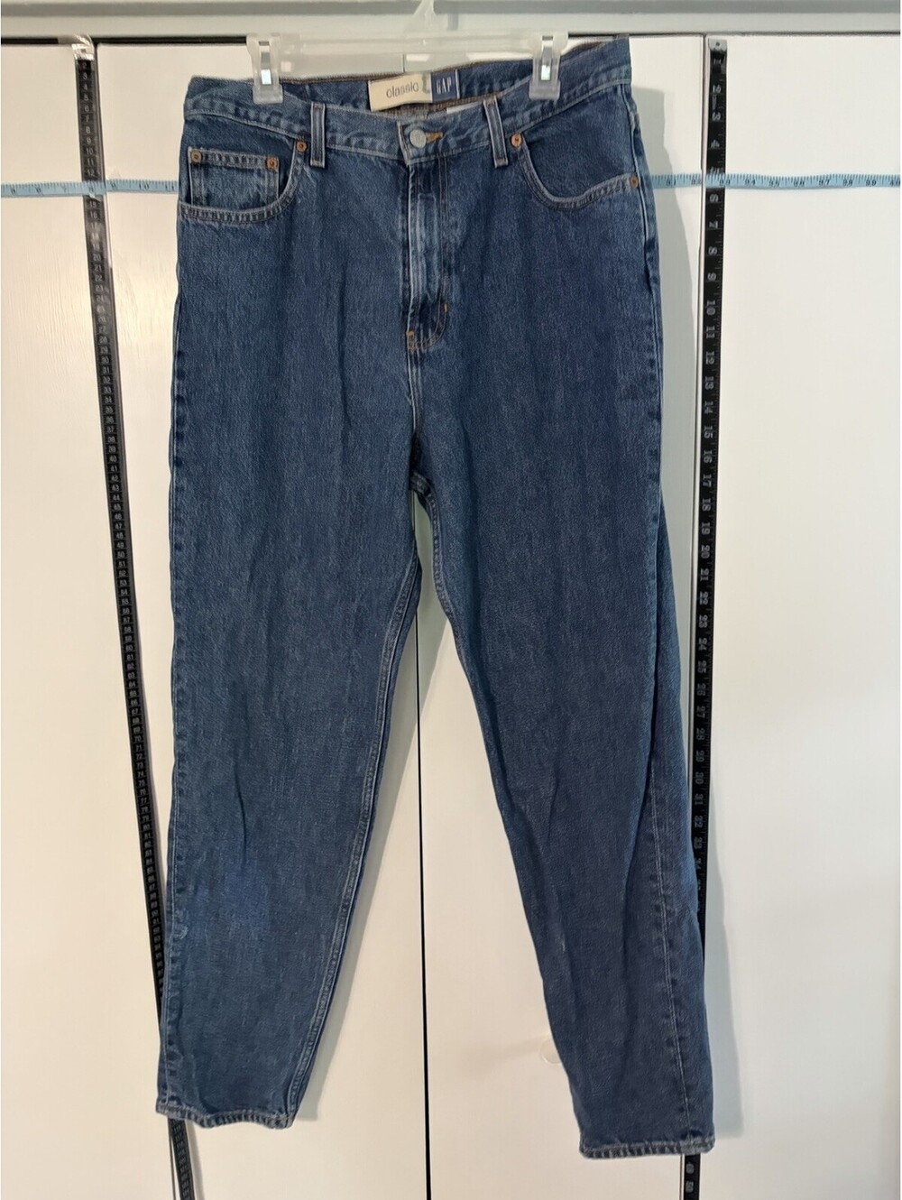 NWOT Vintage GAP Classic Fit Jeans Women's 16 Dark Wash 100% Cotton High Rise